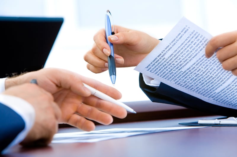 Writing person paperwork